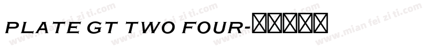 Plate Gt Two Four字体转换